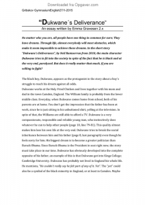 Dukwanes deliverance essay 04 picture
