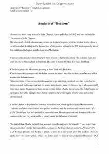 Reunion analytical essay 06 image