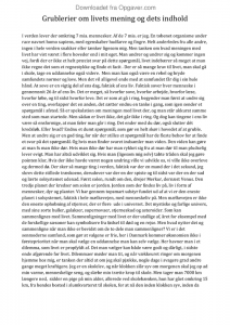 Essay meningen med livet 06 image