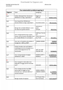 fsa matematisk problemregning maj 2010 - Matematik - Opgaver.com