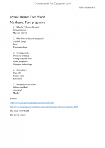 Management of teenage pregnancy image