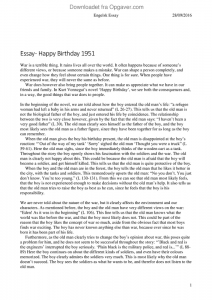 Happy birthday essay