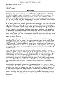 Essay om barndom image