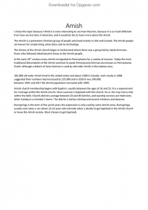 Amish lifestyle picture