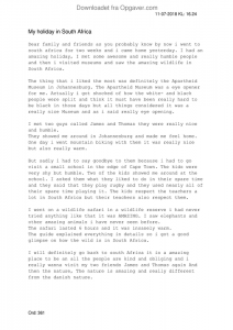 A holiday to remember essay A holiday to remember essay image