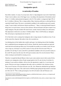 Personal essay about immigration image