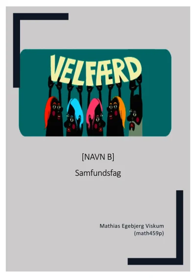 velfærd - Samfundsfag - Opgaver.com