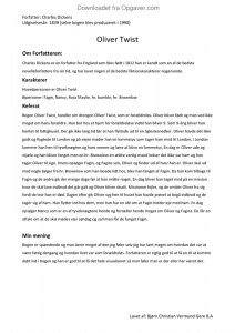 Oliver twist analysis picture