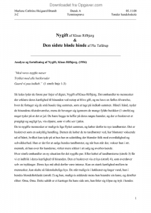 Klaus at analyse af elske rifbjerg [PDF] KLAUS