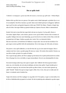 Essay om fodbold image