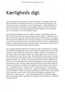 kærligheds digt - Dansk - Opgaver.com