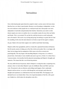 Serrusalmus by lesley glaister essay 05 picture