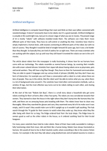 future of artificial intelligence essay 200 words