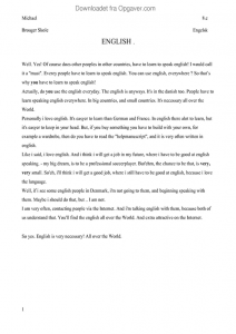 english speaking essay pdf
