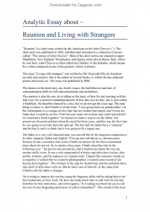 Reunion with old friends essay picture